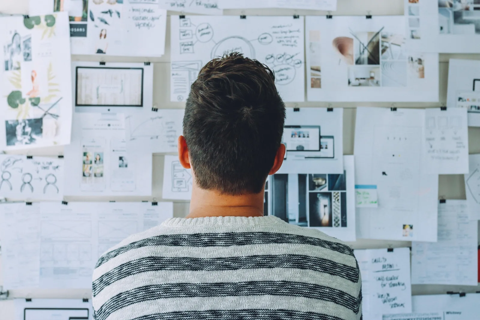 Planning a digital project with research and design references